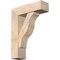 Ekena Millwork Funston Block Smooth Bracket w/ Offset Brace, Douglas Fir, 7 1/2"W x 24"D x 32"H BKT0806X24X32FST05SDF - alternate 1